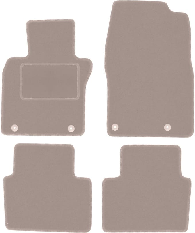 Beige veloursmatten voor: Mazda 3 IV hatchback, sedan (2019-)