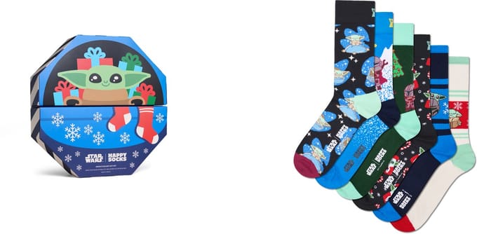Happy Socks - STAR WARS 6-Pack Grogus Holiday Gift Set - Unisex - Sokken