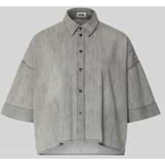 Boxy fit jeansblouse met verlaagde schouders Model 'YARIKA'