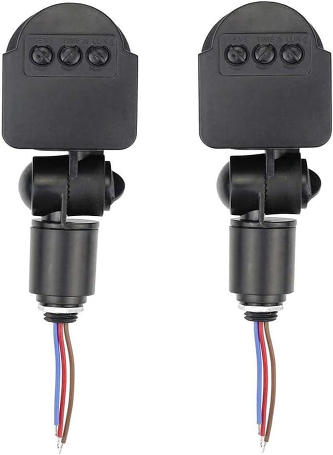2 stuks DC 12V Outdoor Infrared PIR Bewegingssensor Schakelaar