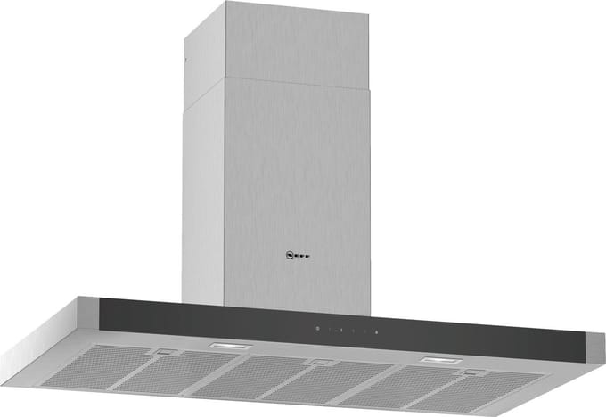 decoratieve wandkap 90cm 65db 710m3 / h roestvrij staal - neff - d95bhm4n0