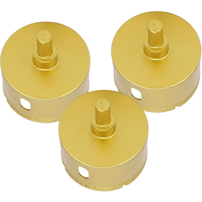 3 Stuks Diamant Boorgatzaag Cutter 60mm2.4in Boorgereedschap voor Graniet Keramiek Beton Marmer
