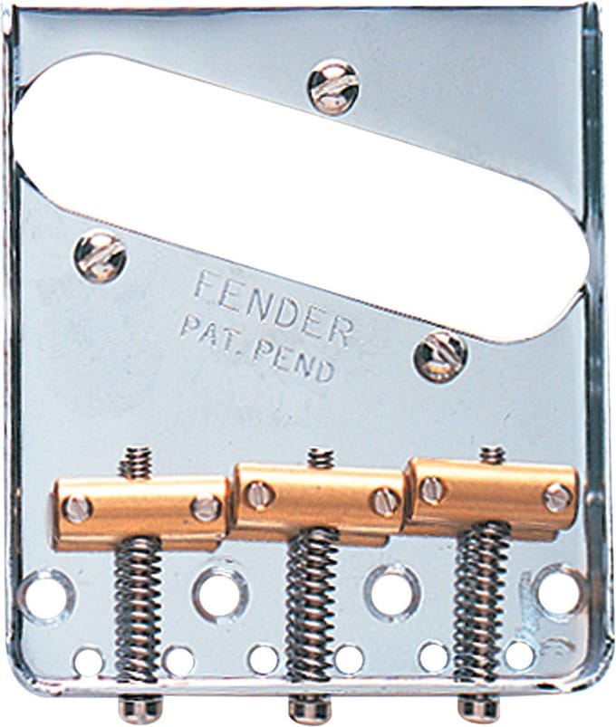 Fender Tele Bridge Set Vintage Chrome - Gitaaronderdeel