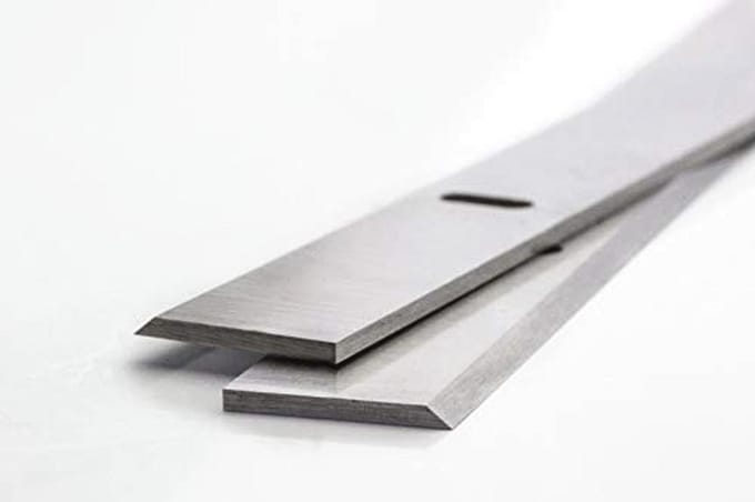 HSS 18 Planer Blades - Set of 2 Planer Knives for Thicknesser