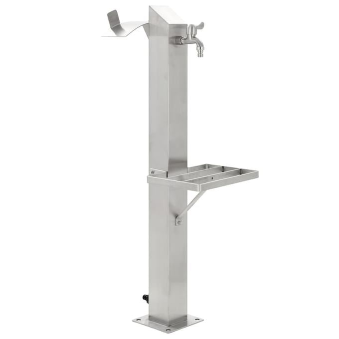 vidaXL - Tuinwaterkolom - vierkant - 95 - cm - roestvrij - staal