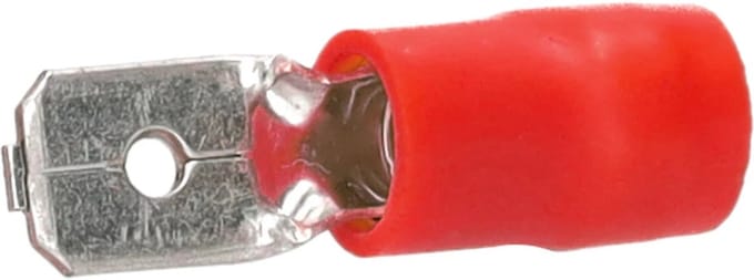 Cimco geïsoleerde vlaksteker 2,8x0,8mm voor 0,5-1mm² - rood per 100 stuks (180286)