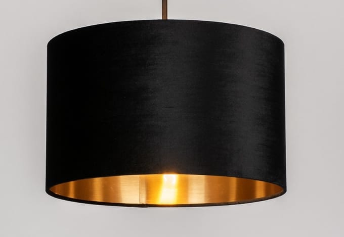 Lumidora Hanglamp 30934 - CHARLOTTE - E27 - Zwart - Goud - Metaal - ⌀ 40 cm