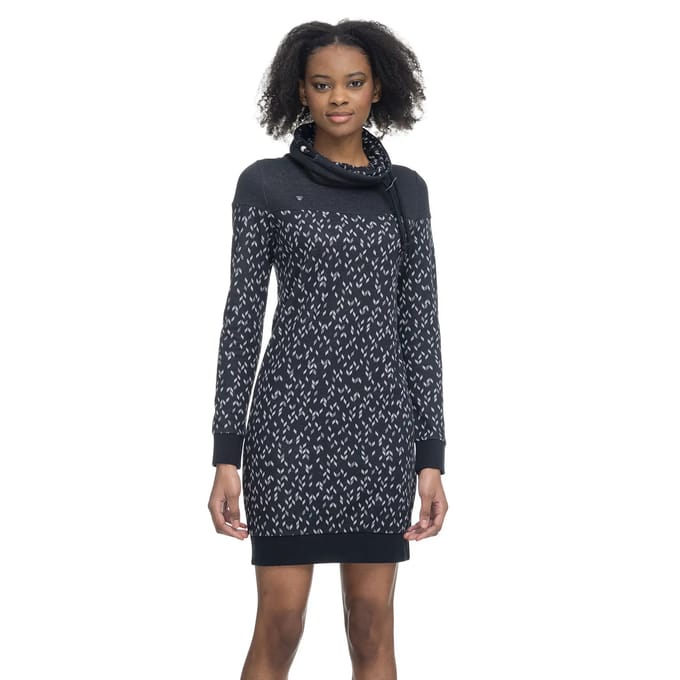 Dames jurk met hoge kraag Ragwear Chloe