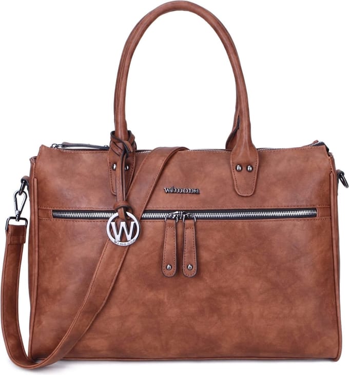 Wimona Laptoptas / Werktas - Dames - 15.6 inch - FabianaTwo - Cognac