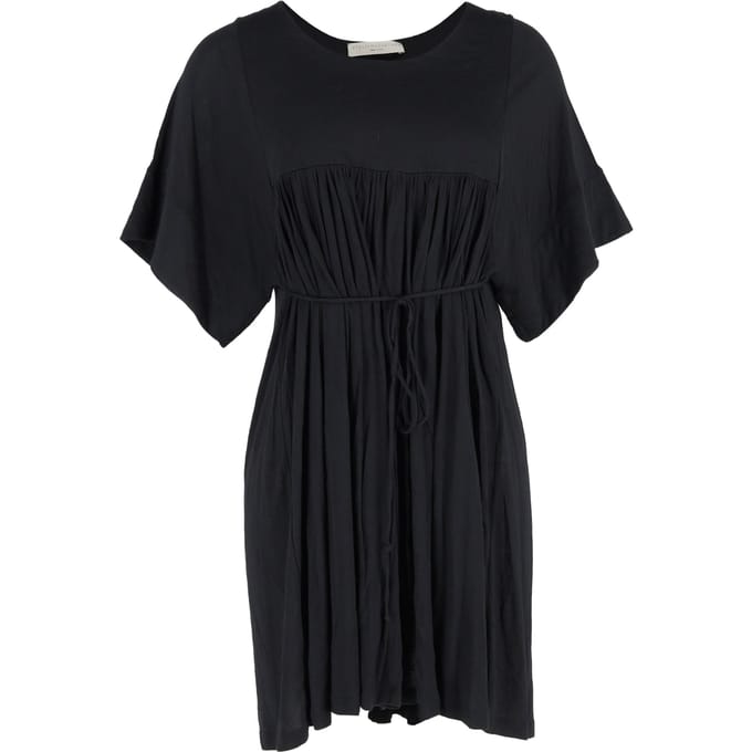 Stella McCartney mini-jurk met strikceintuur in de taille van zwart katoen
