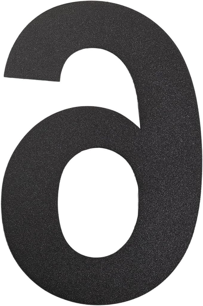 Huisnummer - Deurnummer Adresnummer - Huis Identificatie - Drijvend Uiterlijk - 30.5 cm - Zwart