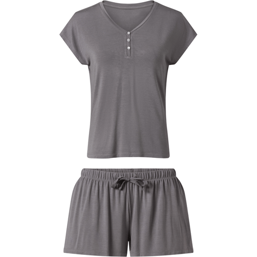 esmara Korte dames pyjama (Grijs, XS (32/34))