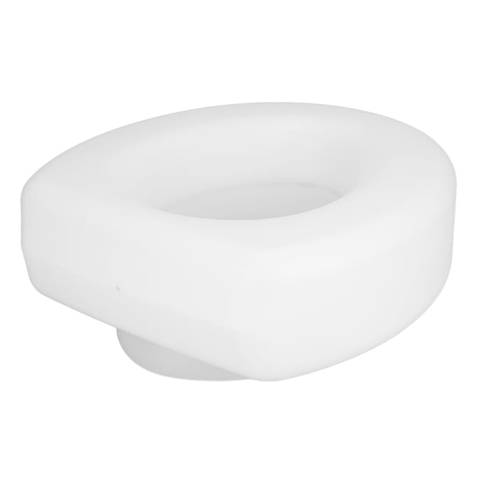 Verhoogde Toiletbril Eenvoudige Verhoogde Handicap Toiletbril Toiletbrilverhoger voor Ouderen Gehandicapten white
