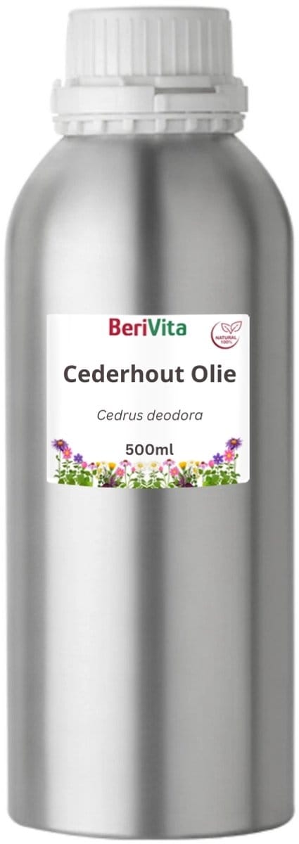 Cederhoutolie 500ml - Pure Etherische Cederhout Olie van Himalaya Ceder - Cedarwood Oil