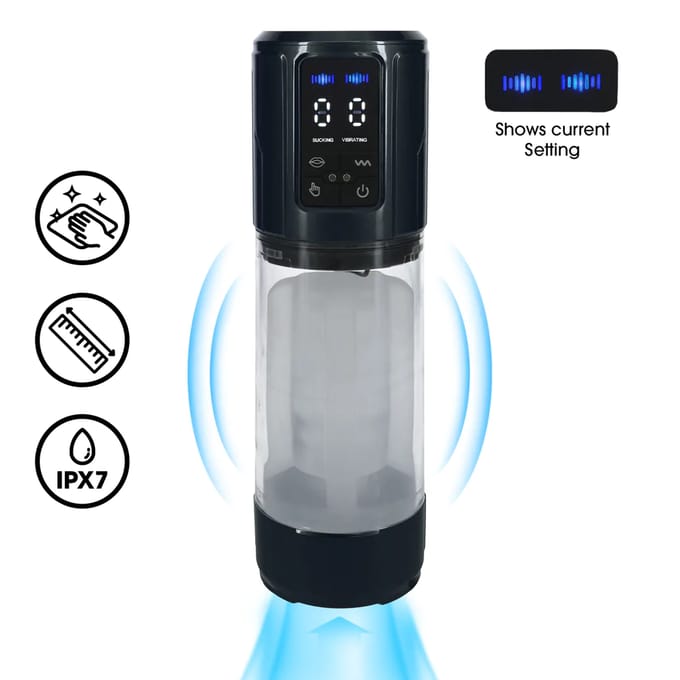 Pumped UltraLift - Automatische Waterproof Masturbator Pump - Gun Metal