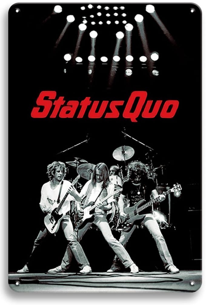 Signs-USA - Concert Sign - metaal - Status Quo band - 30 x 40 cm