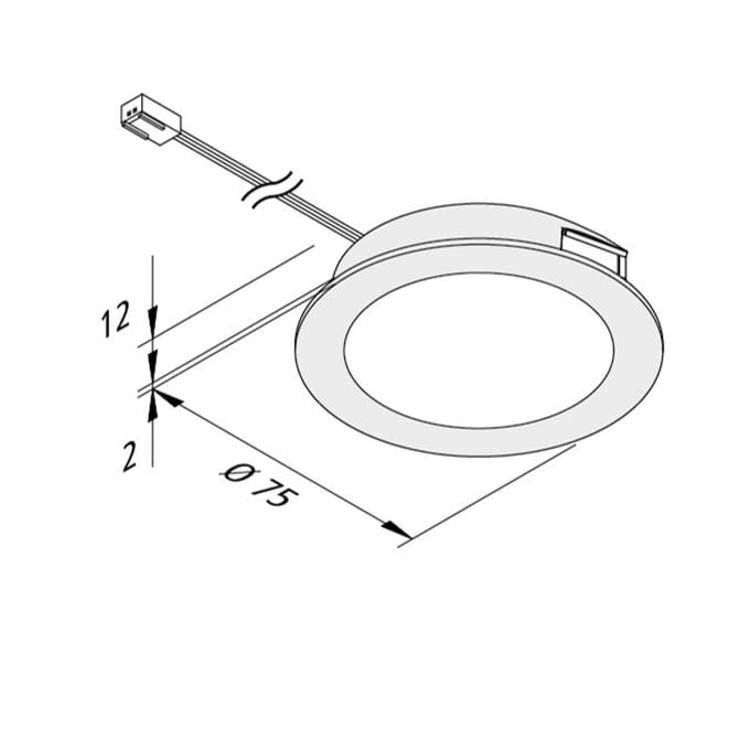 Hera LED meubelverlichting FAR 68 3/set staal 4W 940