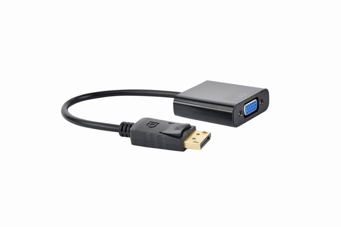 Gembird DisplayPort naar VGA Adapterkabel - Zwart - Universele Computeraansluiting