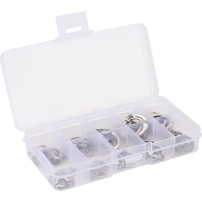 100 Stuks 304 Roestvrij Staal C-Type Veer Elastische Externe Veiligheidssnapring Circlip