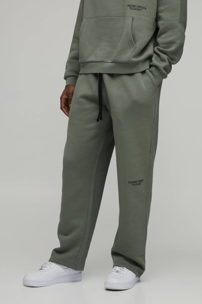 Straight Fit Printed Jogger | Vintage Khaki | Size Medium