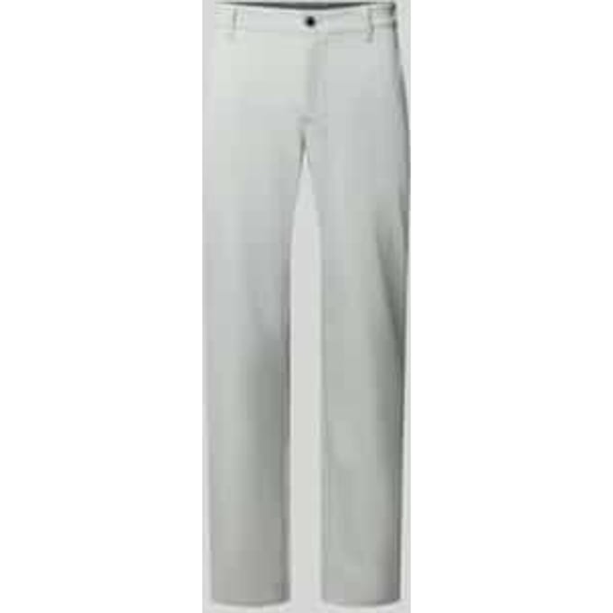 Regular fit stoffen broek met Franse Steekzakken
