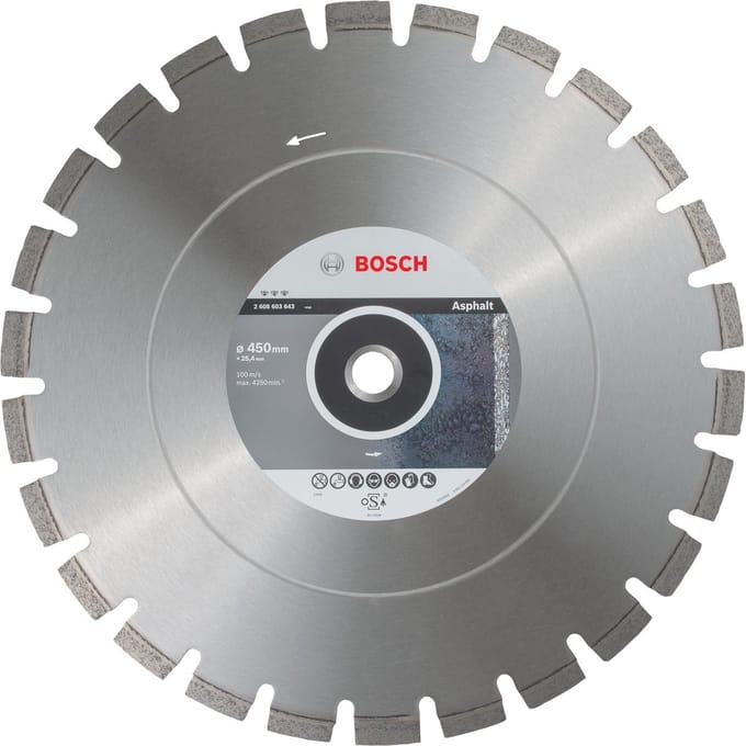 Diamantschijf Best for Asphalt, 450x25.4x12mm