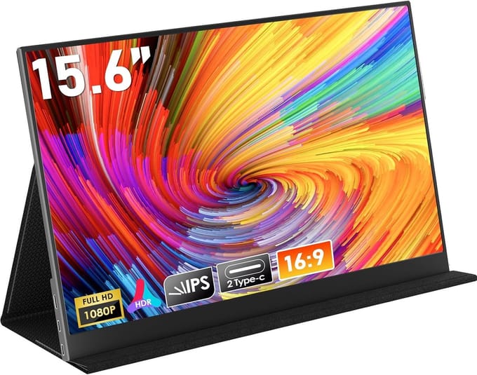 Portable Monitor - Draagbare Scherm - Gaming - Full HD - Zwart