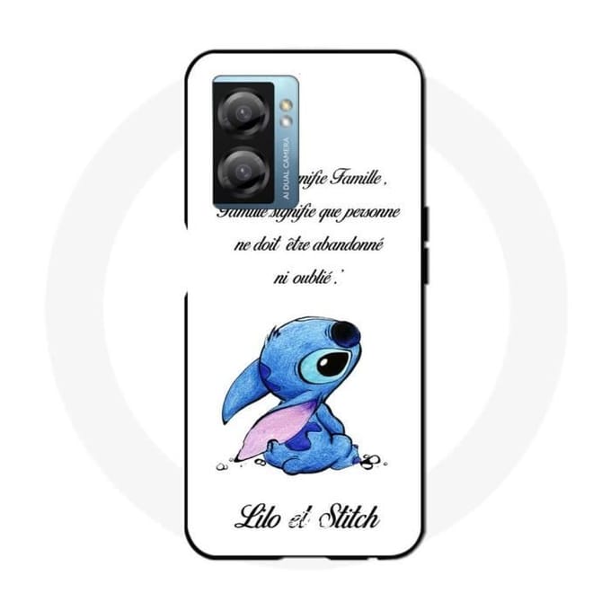 Coque Maniacase pour Realme V23 stitch lilo famille blanc