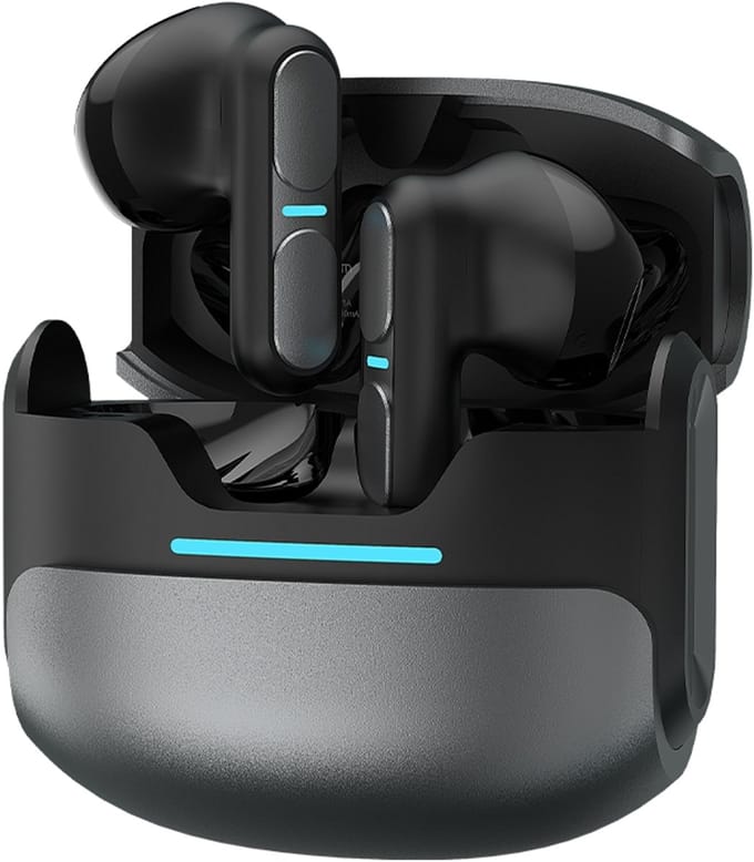 Draadloze- Earbuds -Bluetooth 5.3, ENC Noise Cancelling, Game & Music Mode