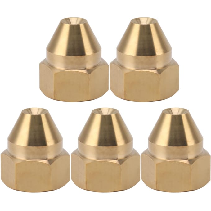 10 STUKS Nevelsproeiers Messing Corrosiebestendig Fijn Nevelende Water Sproeiers voor Koelsysteem Plantenberegening beige