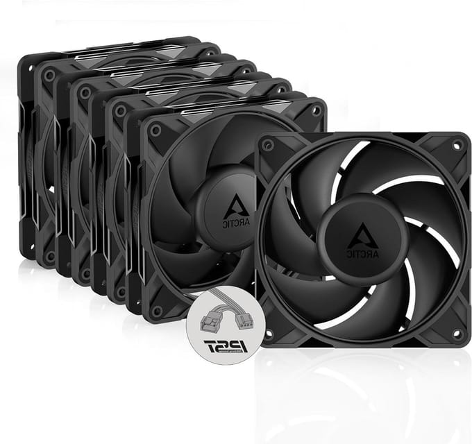 PC Ventilator - Computer Fan - Koeling Optimaliseren - Hoge Statische Druk - 120mm 5 Stuks - Zwart