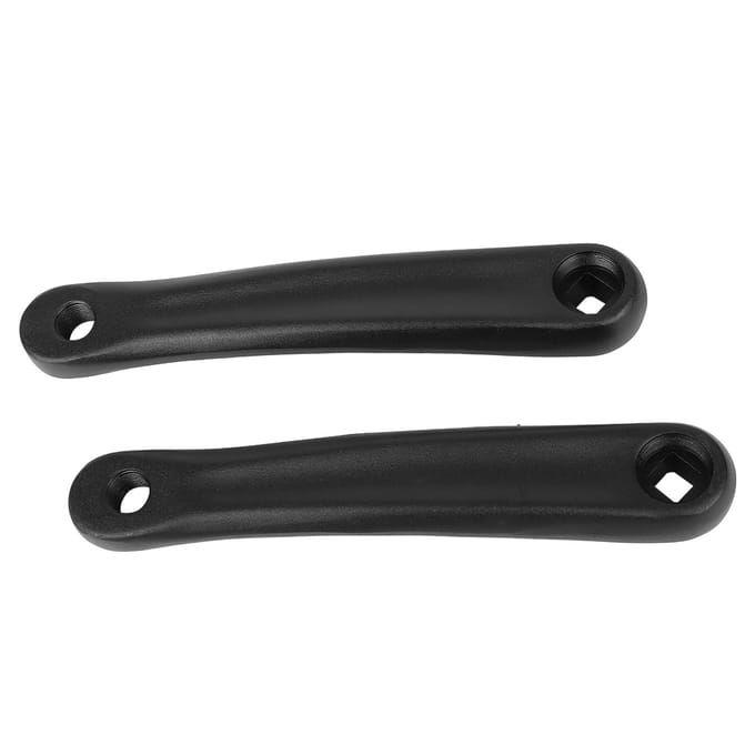 1 Paar Duurzame Crankarmen voor Cruiser Cyclocross Fiets Middenaandrijving Motor black