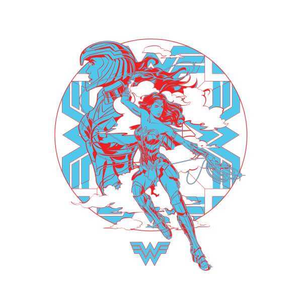 Wonder Woman Amazonian Men's T-Shirt - Wit - XL