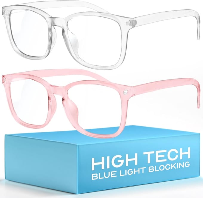 Blauwlichtfilter Bril - Computerbril Dames - Oogvermoeidheid Verminderen - UV400 Bescherming - Glasbreedte 5.2cm - Transparant