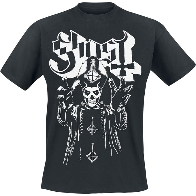 Ghost T-shirt - Pope's Wrath - S tot 4XL - zwart