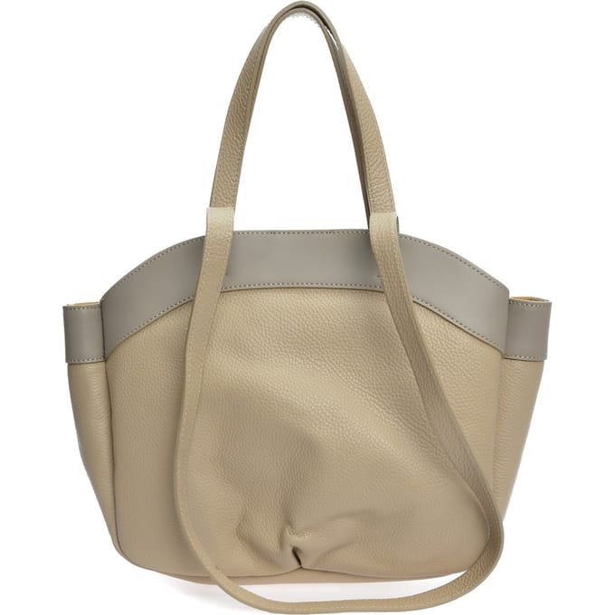 Anna Luchini Beige Rundleer Tas