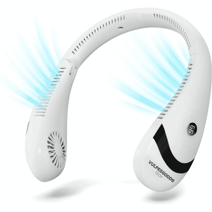 Vulpes Goods® Tech - Nek Ventilator - Draagbare Gezichtsventilator - USB ventilator - Mini Ventilator - Oplaadbaar - 3 standen - PRO Versie
