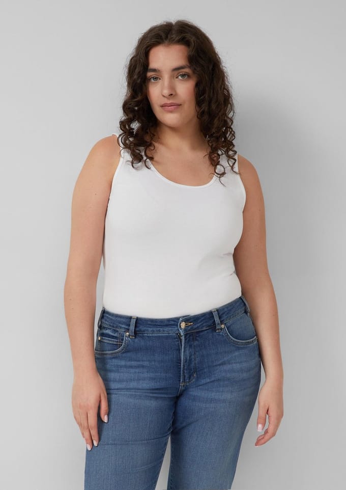 Dames Mix Katoenen Jersey Top s.Oliver