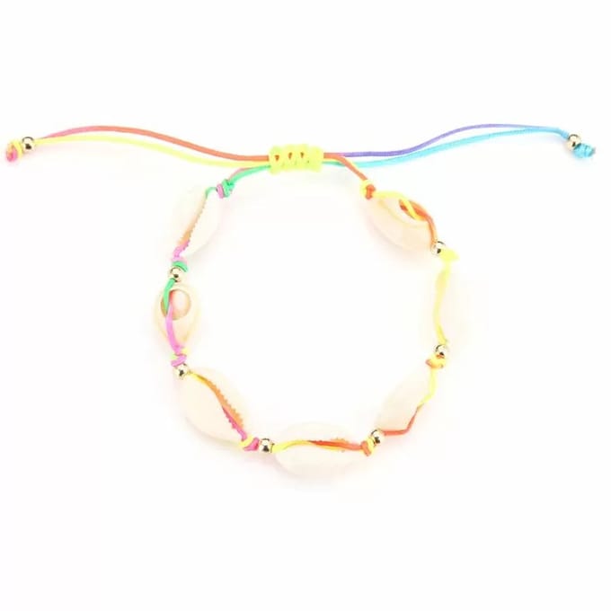 Bijoutheek Armband (sieraad) Schelpen Gold Balls Multi