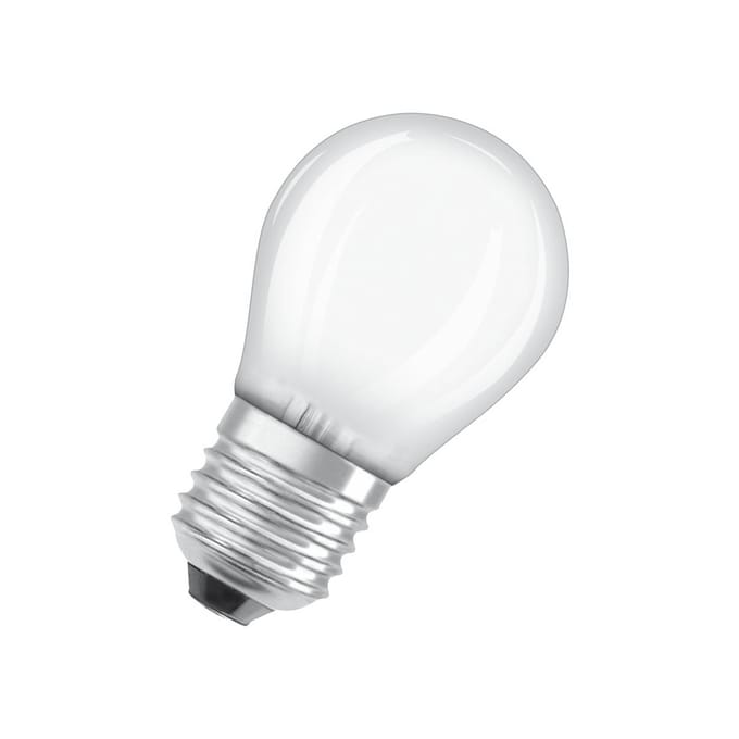 OSRAM LED druppel E27 P40 4W 2.700K 470lm mat per3