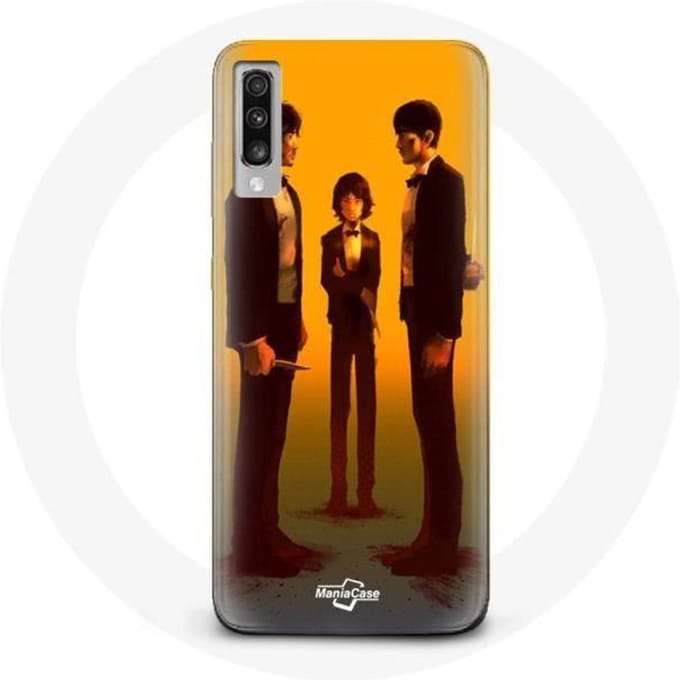 Coque pour Samsung Galaxy A70 Squid Game Seong Gi hun Cho Sang woo Et Kang Sae Byeok Episode 9