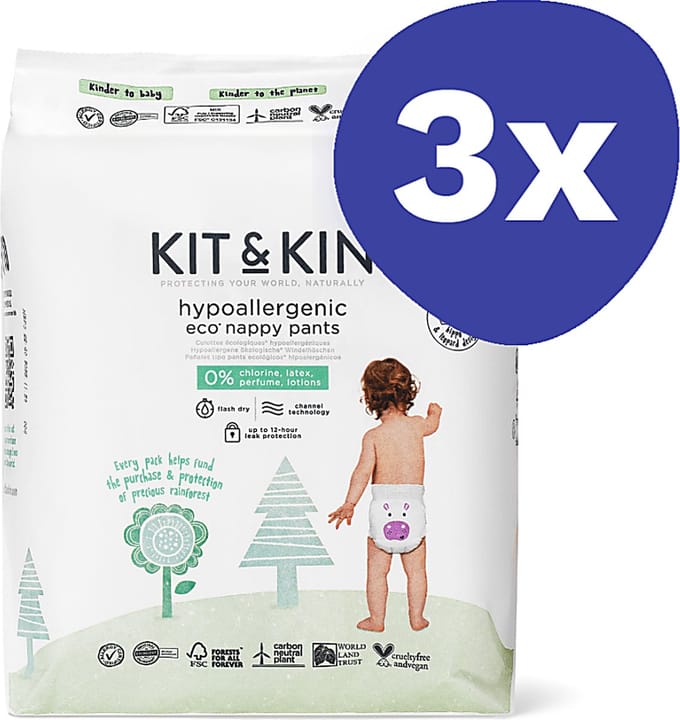 Kit & Kin Luierbroekjes - Maat 4 Maxi (3x 22 stuks)
