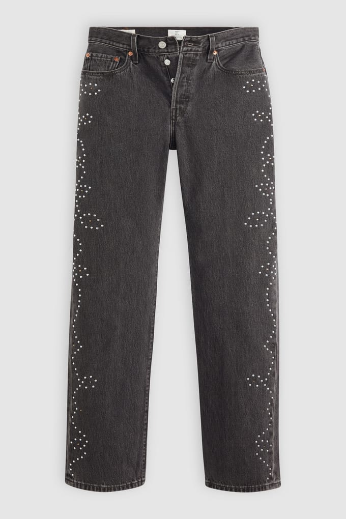 Levi's 501 '90s Bejeweled Maat: W30L32 | Straight Jeans Outlet | Dames | Zwart