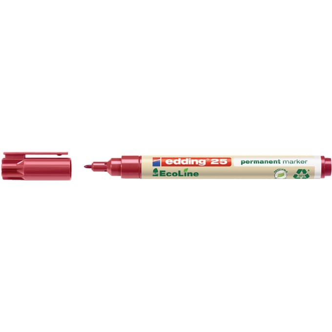 Viltstift edding 25 EcoLine rond 1mm rood