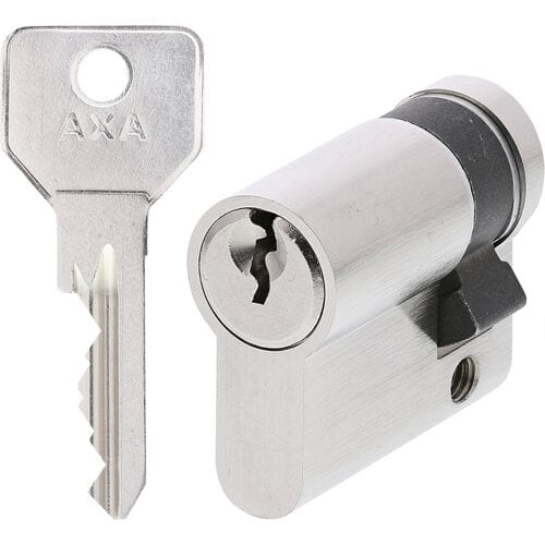 AXA Enkele Veiligheidscilinder - Security - Cilinderslot - incl. 3 sleutels - SKG2 - Vernikkeld - 30/10 mm