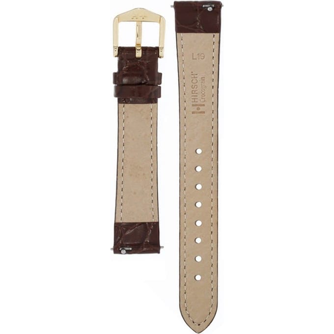 Hirsch 12322810-1-16 Crocograin Horlogeband