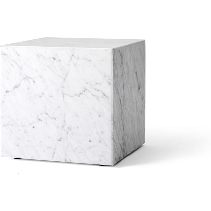 Audo - Plinth Tafel - wit marmer - kubusvormig