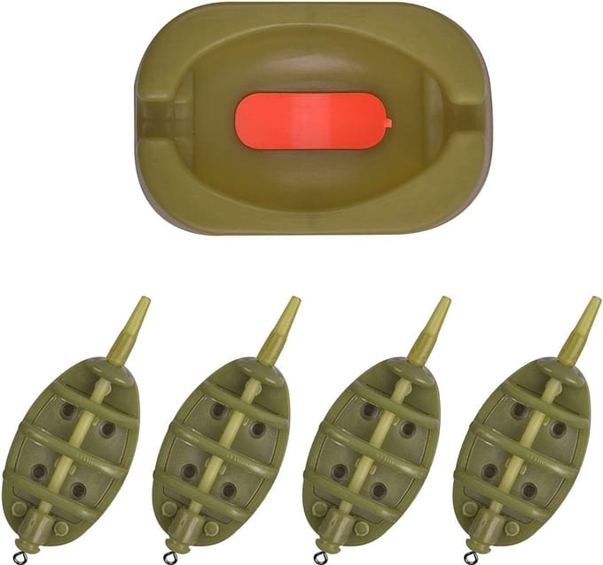 Dailygoods- Methode Feeder Set - 4 Inline Methode Feeders - Rubber