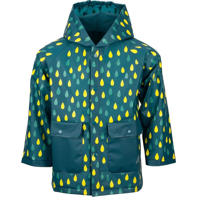 Ralka Regenjas - Kinderen - Groen - Maat 122/128 - Met Capuchon - 100% EVA
