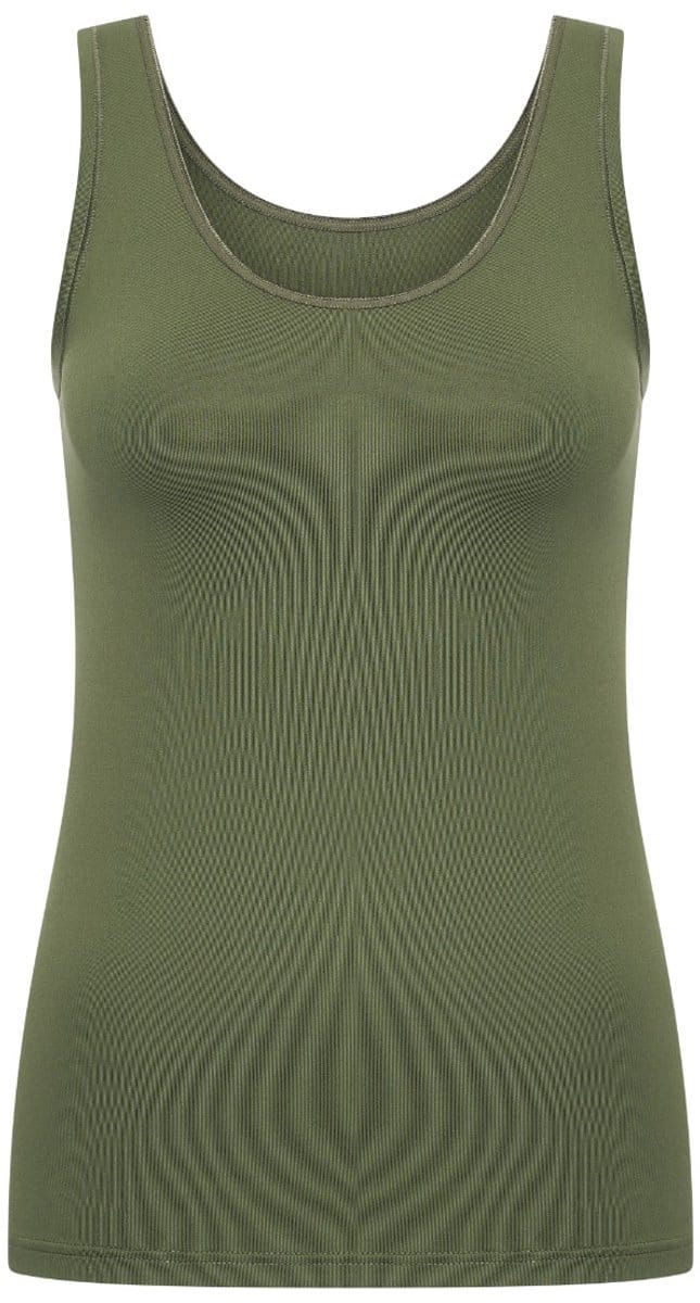 RJ Pure Color Dames Hemd Donkergroen S
